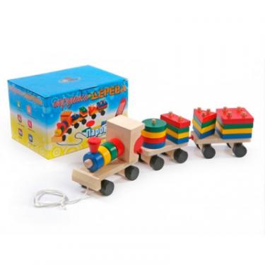 Развивающая игрушка Мир деревянных игрушек Паровозик малый Фото 1