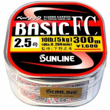 Флюорокарбон Sunline Basic FC 300м 0.26мм #2.5 10LB Фото
