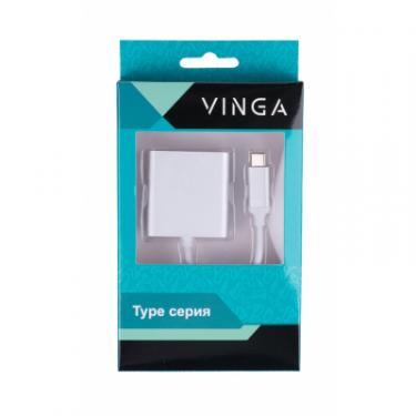 Переходник Vinga Type-C Male to HDMI AF 0.15m Фото 1
