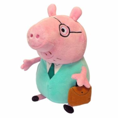 Мягкая игрушка Peppa Pig Папа Свин с портфелем 30 см Фото