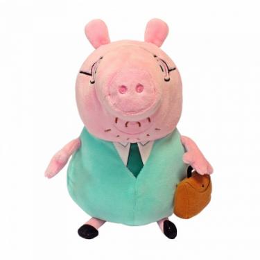 Мягкая игрушка Peppa Pig Папа Свин с портфелем 30 см Фото 1
