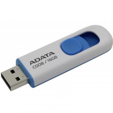 USB флеш накопитель ADATA 16GB C008 White USB 2.0 Фото 2