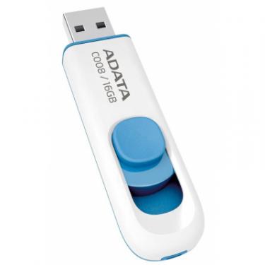 USB флеш накопитель ADATA 16GB C008 White USB 2.0 Фото 3