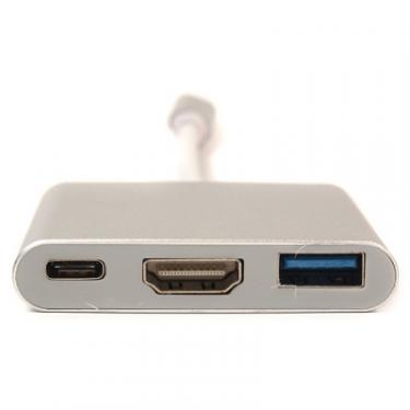 Переходник PowerPlant USB C-Type - HDMI/USB Фото 1