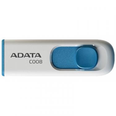 USB флеш накопитель ADATA 8GB C008 White USB 2.0 Фото