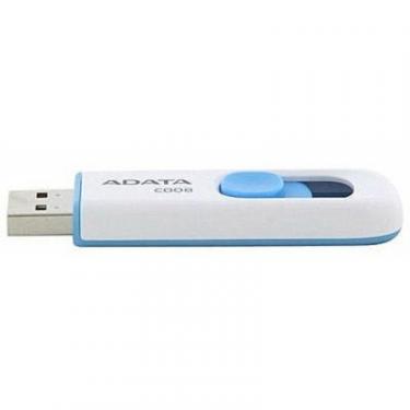 USB флеш накопитель ADATA 8GB C008 White USB 2.0 Фото 3