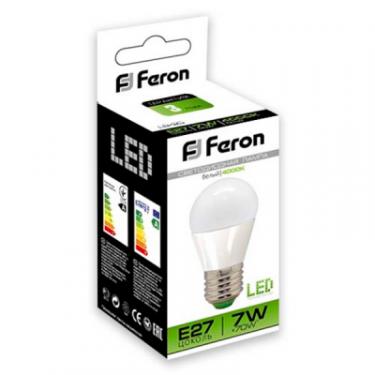 Лампочка Feron LED E27 7W 16 pcs LB-95 G45 4000K Фото 1