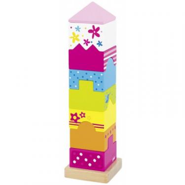 Развивающая игрушка Goki Пирамидка Башня Фото 1