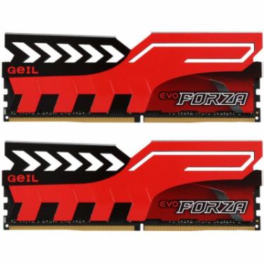 Модуль памяти для компьютера Geil DDR4 16GB (2x8GB) 3200 MHz EVO Forza Hot-Rod Red Фото