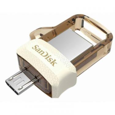 USB флеш накопитель SanDisk 64GB Ultra Dual Drive m3.0 White-Gold USB 3.0/OTG Фото