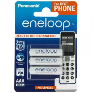 Аккумулятор Panasonic Eneloop AAA 750mAh NI-MH Dect Series * 3 Фото