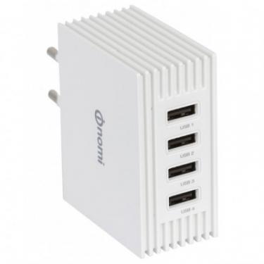 Зарядное устройство Nomi 4*USB Port (4.2A) White Фото 2