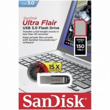 USB флеш накопитель SanDisk 256GB Ultra Flair USB 3.0 Фото 4