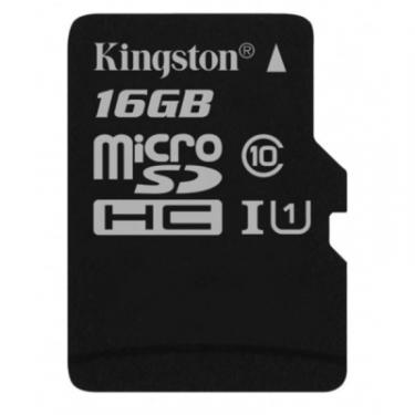 Карта памяти Kingston 16GB microSDHC class 10 UHS-I Canvas Select Фото 1
