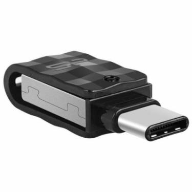 USB флеш накопитель Silicon Power 128GB C31 Silver USB 3.1/Type C Фото 2
