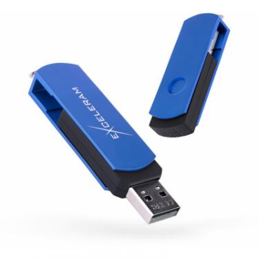 USB флеш накопитель eXceleram 8GB P2 Series Blue/Black USB 2.0 Фото