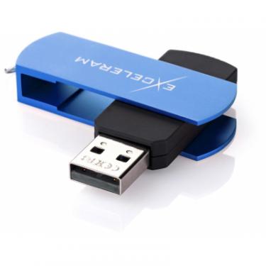 USB флеш накопитель eXceleram 8GB P2 Series Blue/Black USB 2.0 Фото 1