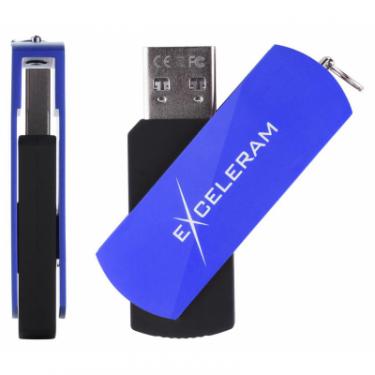 USB флеш накопитель eXceleram 8GB P2 Series Blue/Black USB 2.0 Фото 3