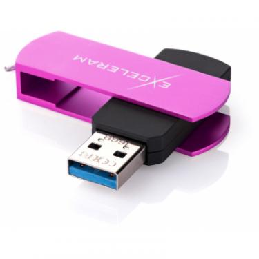 USB флеш накопитель eXceleram 16GB P2 Series Purple/Black USB 3.1 Gen 1 Фото 1