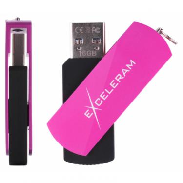 USB флеш накопитель eXceleram 16GB P2 Series Purple/Black USB 3.1 Gen 1 Фото 3