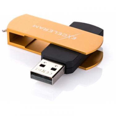 USB флеш накопитель eXceleram 32GB P2 Series Gold/Black USB 2.0 Фото 1