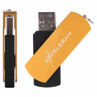 USB флеш накопитель eXceleram 32GB P2 Series Gold/Black USB 2.0 Фото 3