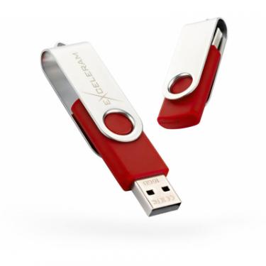 USB флеш накопитель eXceleram 8GB P1 Series Silver/Red USB 2.0 Фото
