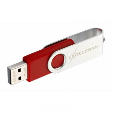 USB флеш накопитель eXceleram 8GB P1 Series Silver/Red USB 2.0 Фото 4