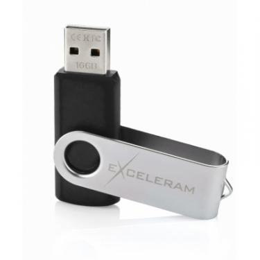 USB флеш накопитель eXceleram 8GB P1 Series Silver/Black USB 2.0 Фото 2