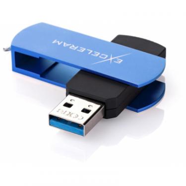USB флеш накопитель eXceleram 64GB P2 Series Blue/Black USB 3.1 Gen 1 Фото 1