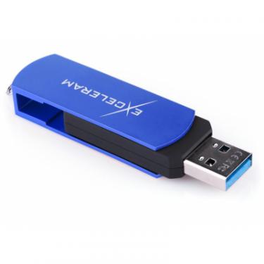USB флеш накопитель eXceleram 64GB P2 Series Blue/Black USB 3.1 Gen 1 Фото 4