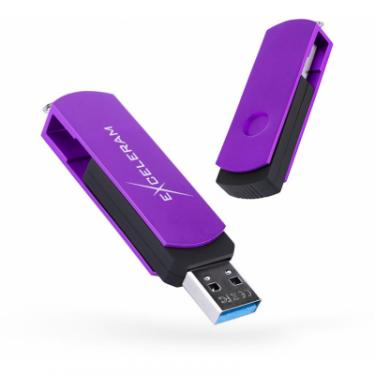 USB флеш накопитель eXceleram 32GB P2 Series Grape/Black USB 3.1 Gen 1 Фото