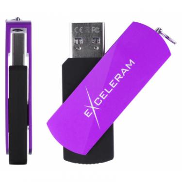 USB флеш накопитель eXceleram 32GB P2 Series Grape/Black USB 3.1 Gen 1 Фото 3