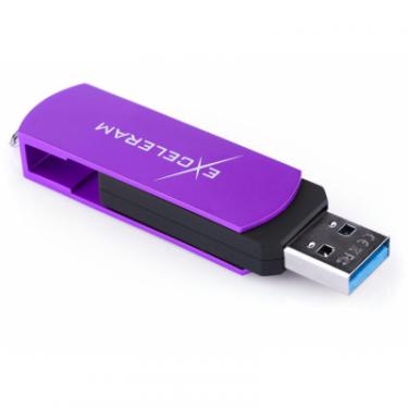 USB флеш накопитель eXceleram 32GB P2 Series Grape/Black USB 3.1 Gen 1 Фото 4
