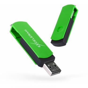 USB флеш накопитель eXceleram 16GB P2 Series Green/Black USB 2.0 Фото