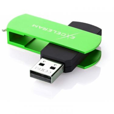 USB флеш накопитель eXceleram 16GB P2 Series Green/Black USB 2.0 Фото 1