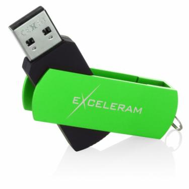 USB флеш накопитель eXceleram 16GB P2 Series Green/Black USB 2.0 Фото 2