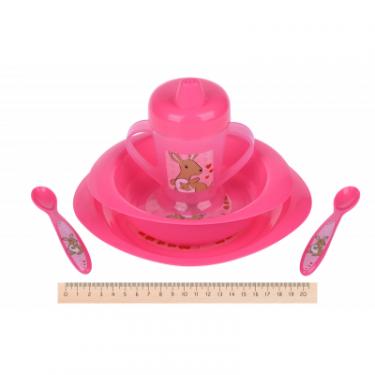 Набор детской посуды Nuvita 12м+ Розовый 5 предметов Фото 2