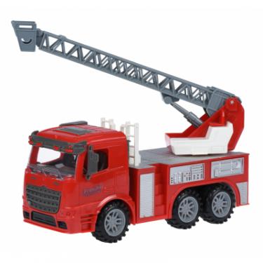 Спецтехника Same Toy инерционная Truck Пожарная машина с лестницей Фото