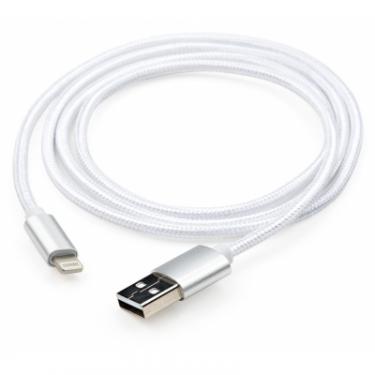 Дата кабель Vinga USB 2.0 AM to Lightning 1m nylon silver Фото 5