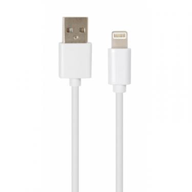 Дата кабель Vinga USB 2.0 AM to Lightning PVC 1m white Фото 1