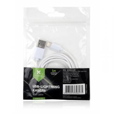 Дата кабель Vinga USB 2.0 AM to Lightning PVC 1m white Фото 3
