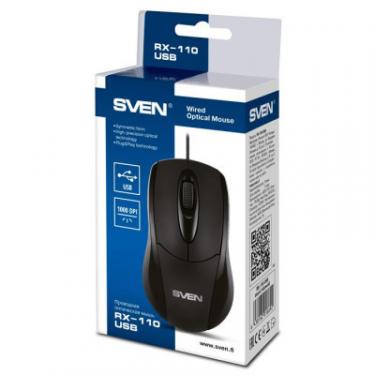 Мышка Sven RX-110 USB+PS/2 black Фото 3