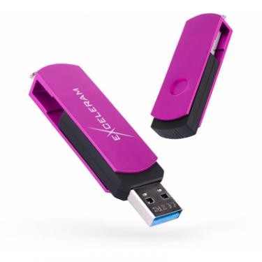 USB флеш накопитель eXceleram 128GB P2 Series Purple/Black USB 3.1 Gen 1 Фото