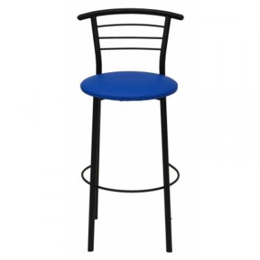 Барный стул Примтекс плюс барный 1011 Hoker black S-5132 Blue Фото