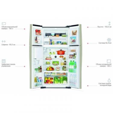 Холодильник Hitachi R-W660PUC7XGBK Фото 2