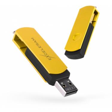 USB флеш накопитель eXceleram 64GB P2 Series Yellow2/Black USB 2.0 Фото