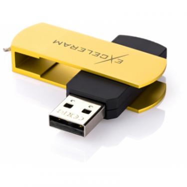 USB флеш накопитель eXceleram 64GB P2 Series Yellow2/Black USB 2.0 Фото 1