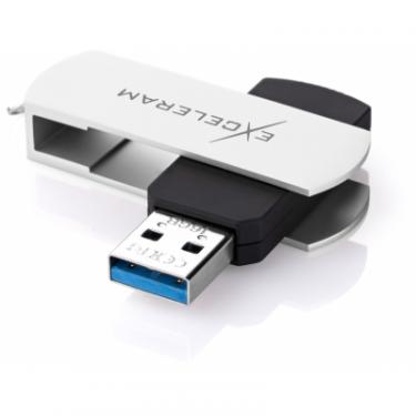 USB флеш накопитель eXceleram 64GB P2 Series White/Black USB 3.1 Gen 1 Фото 1