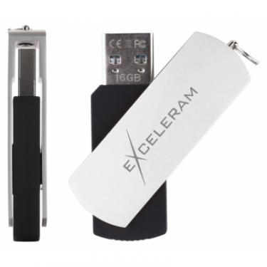 USB флеш накопитель eXceleram 64GB P2 Series White/Black USB 3.1 Gen 1 Фото 3